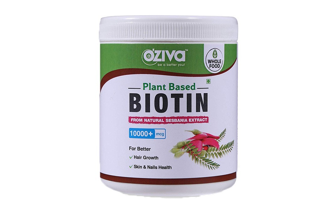 Oziva Plant Based Biotin    Plastic Jar  120 grams